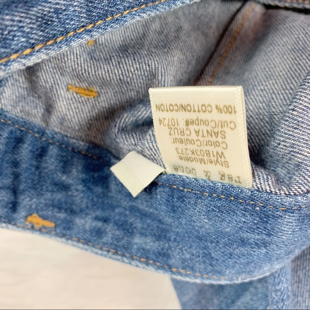 Rag &‎ bone Santa Cruz denim pencil skirt button front released raw hem